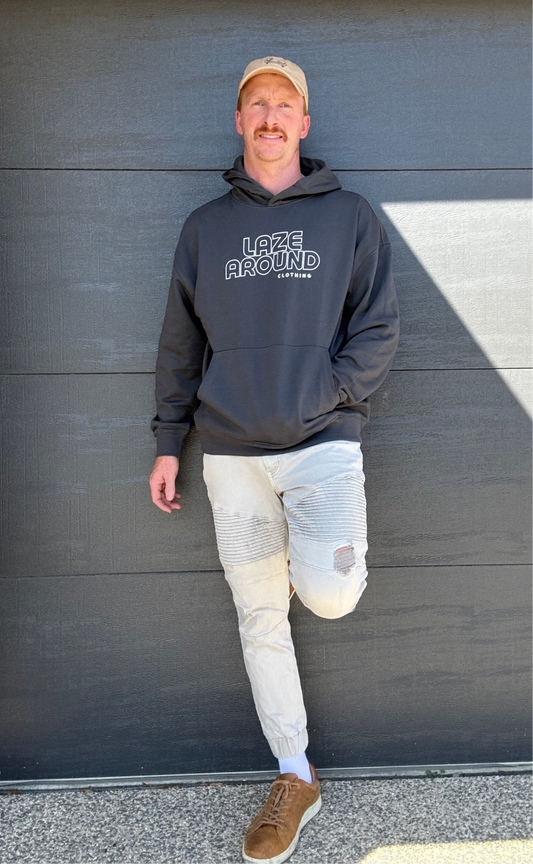 Front Logo Hoodie – Dark Grey